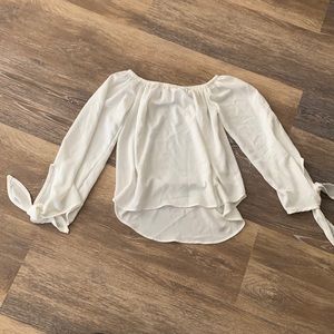 White off shoulder top - xxs